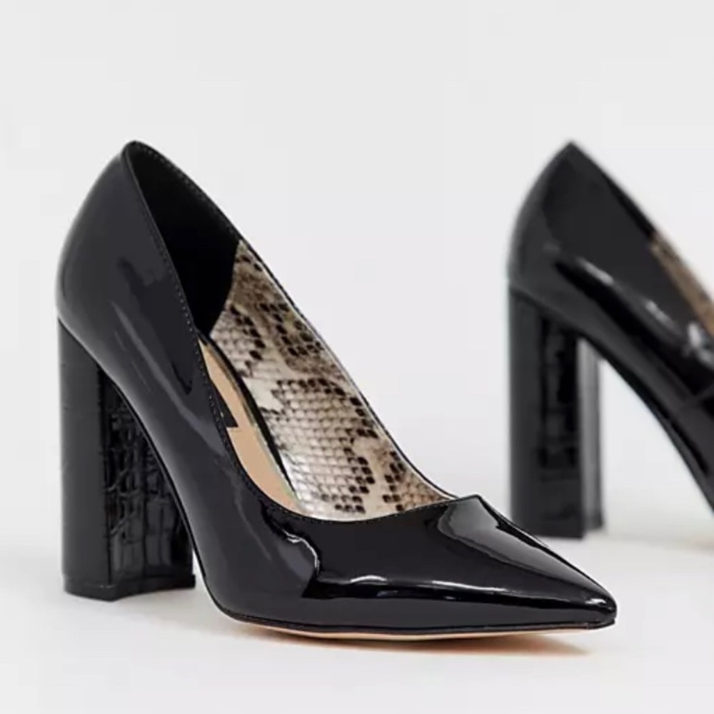 River Island Black Patent Heels